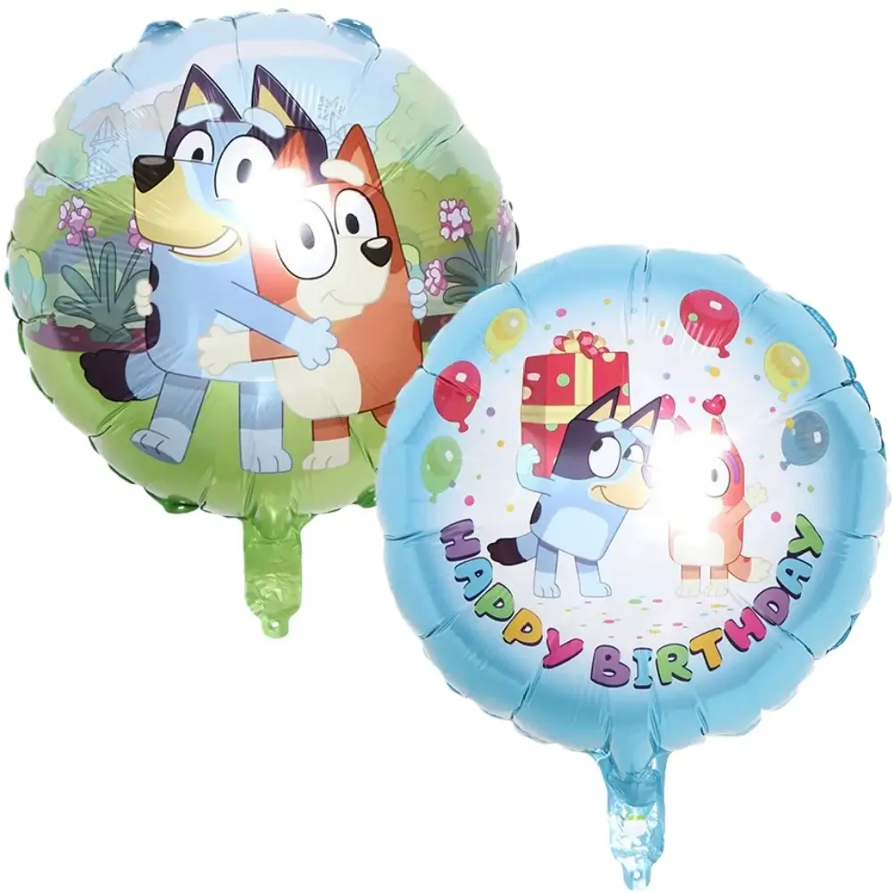 8Pcs Blue Puppy Themed Balloon Party Decorations