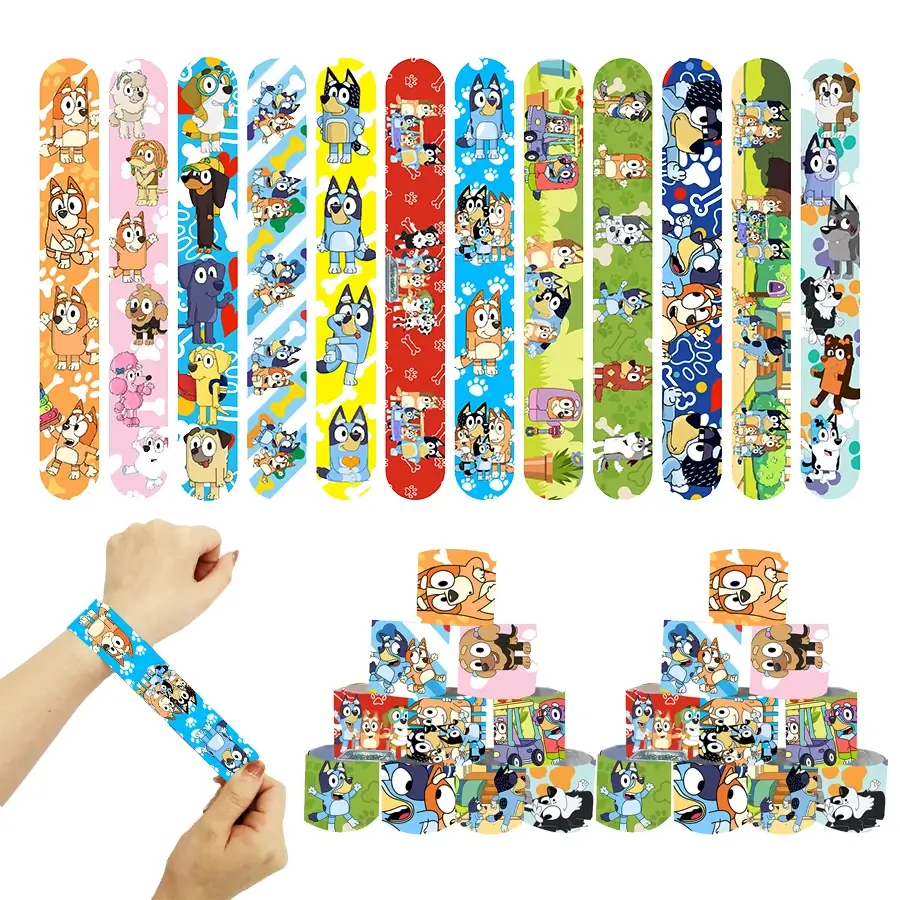 Slap Bracelets, 24pcs