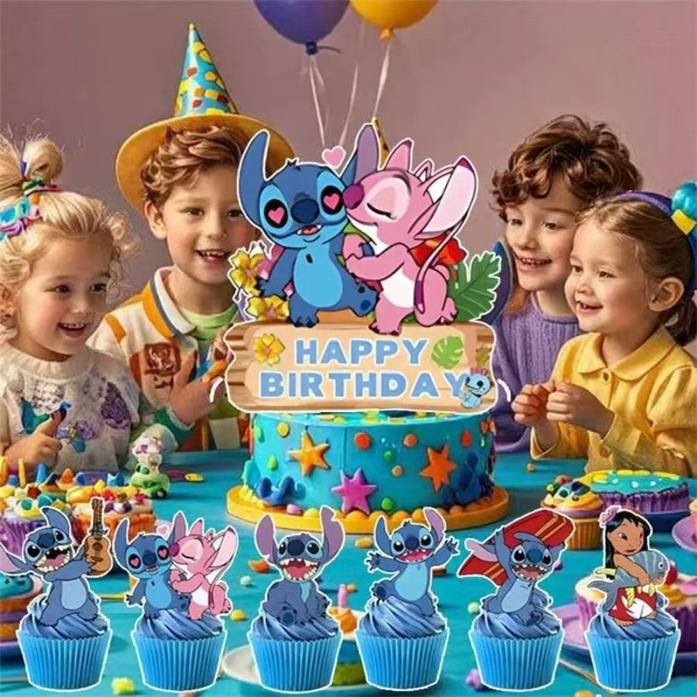 Blue Alien Stitch Birthday Number 1-9 Party Balloo