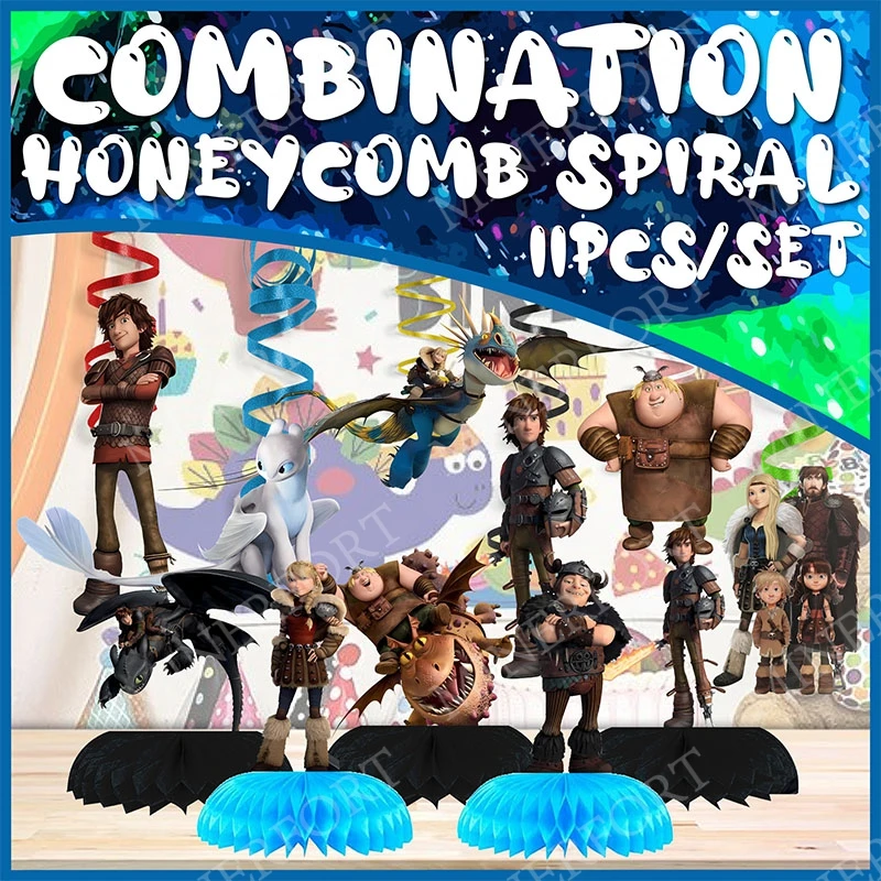 How to Train Your Cartoon Dragon Spiral Swirl Hone