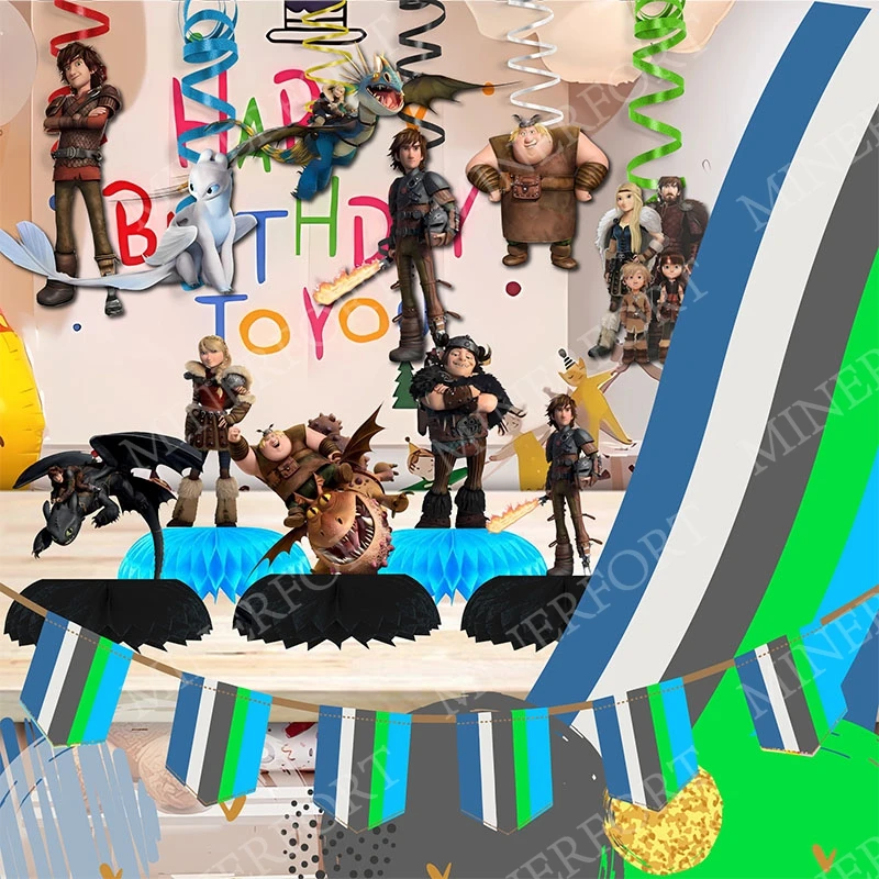 How to Train Your Cartoon Dragon Spiral Swirl Hone