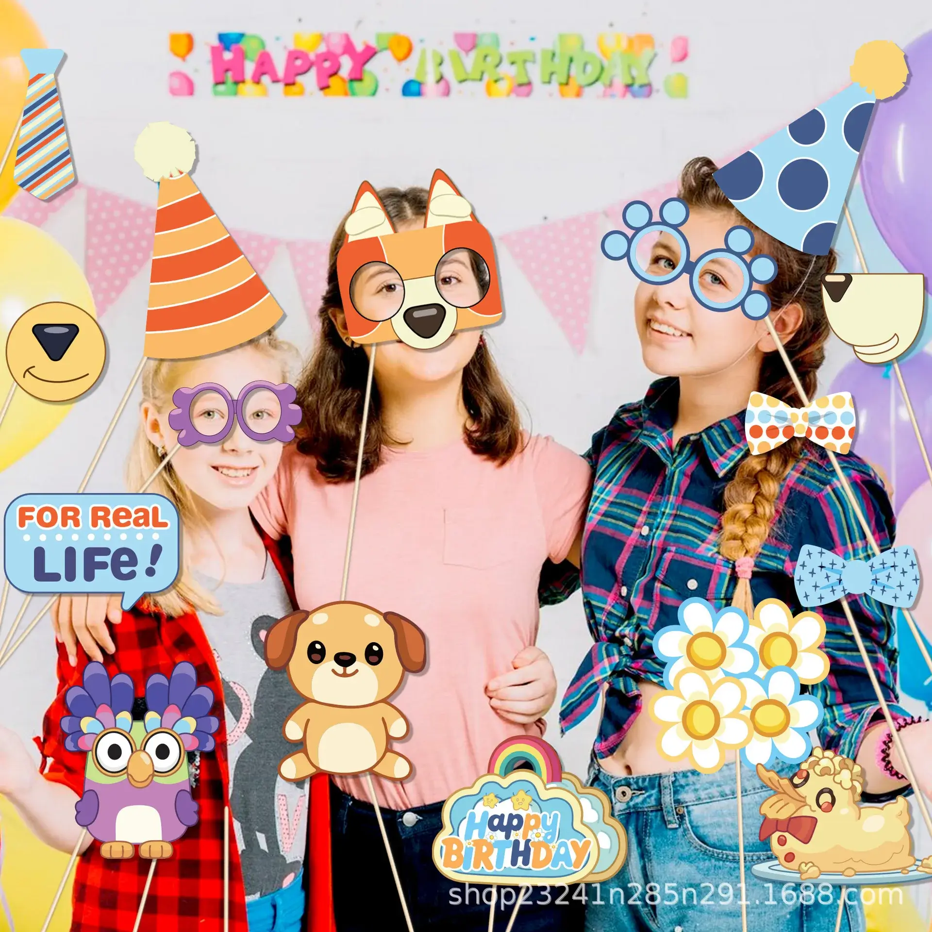 25pcs Blue Puppy Cartoon Party Theme Birthday Kit