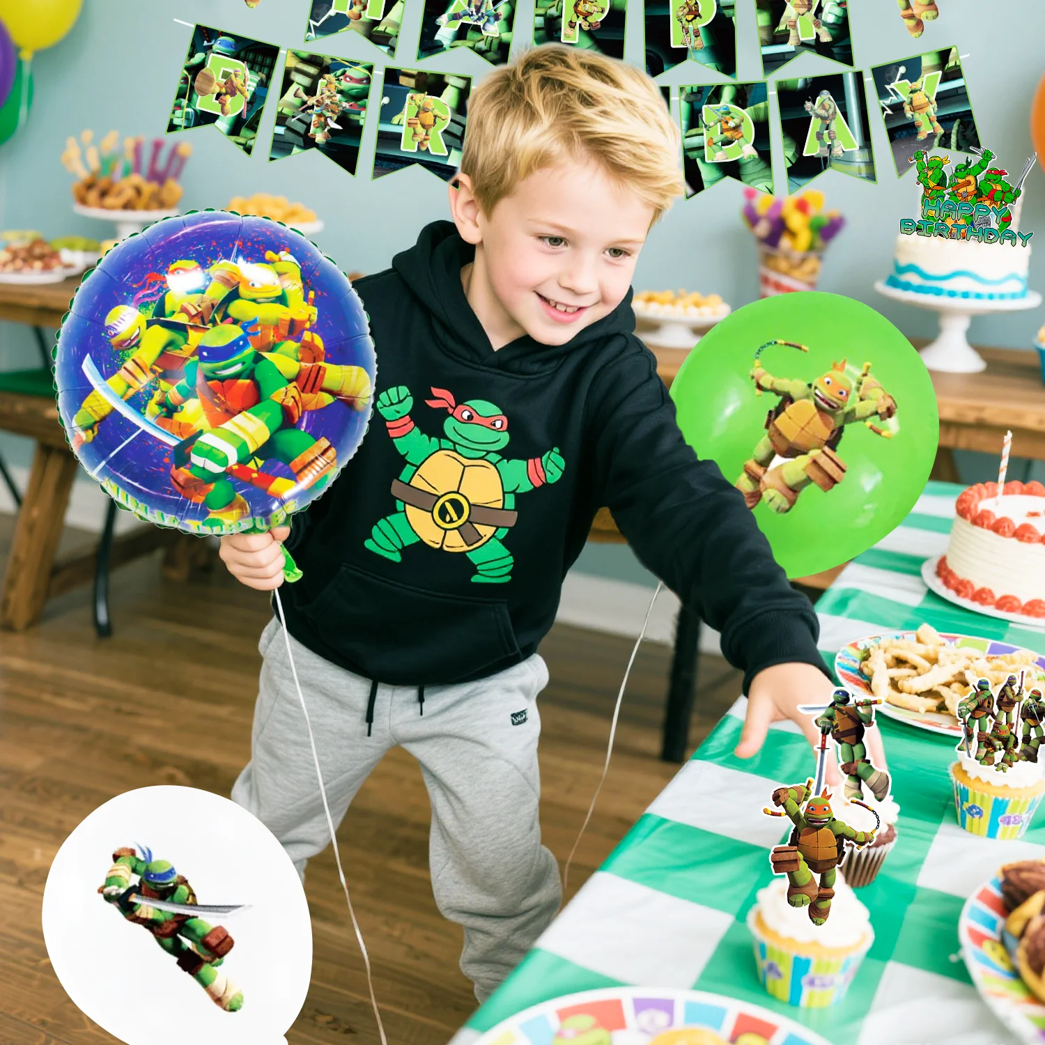 43Pcs Ninja Turtles Party Supplies-Ninja Turtles P