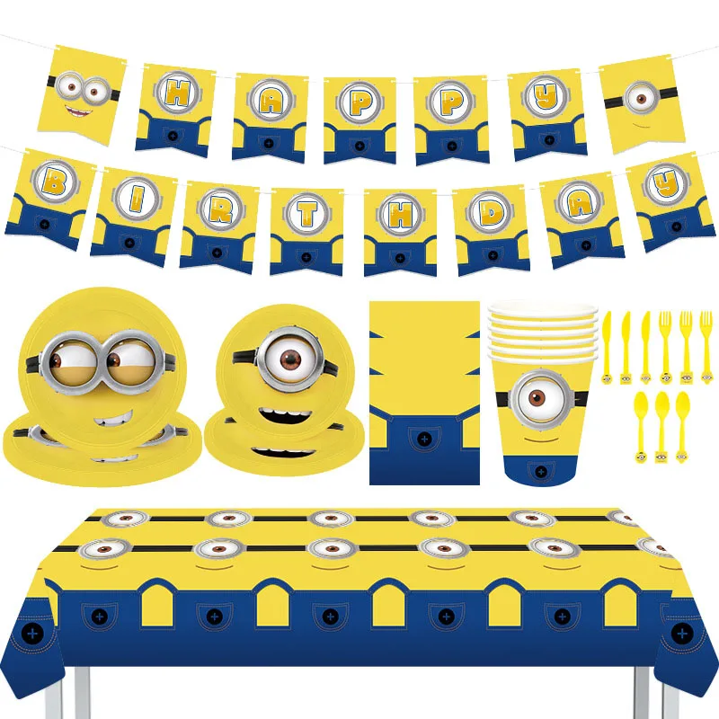 Cartoon Minions Theme Birthday Party Decoration Di