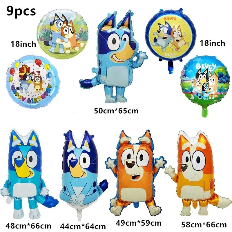 9pcs Foil Balloons, Other