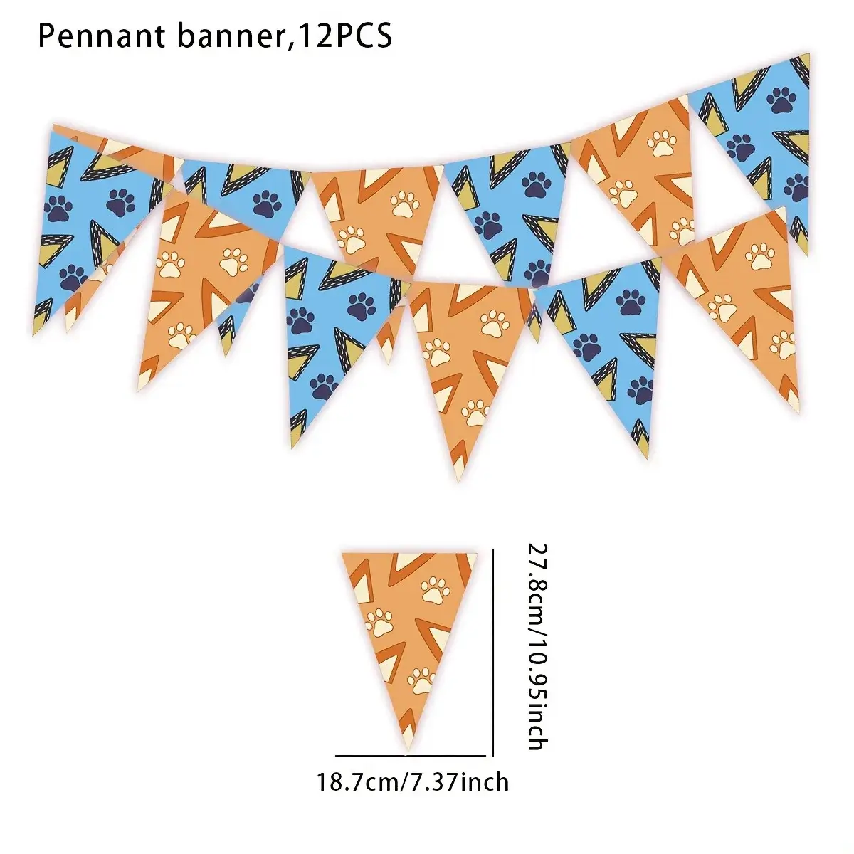 Triangular Flag 12 p, As show