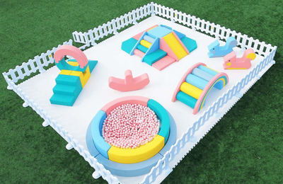 Rainbow Funland Soft Play Kit (20ft x 16.5ft)- LARGE