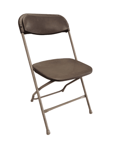 Plastic Folding Chair Backyard Brown