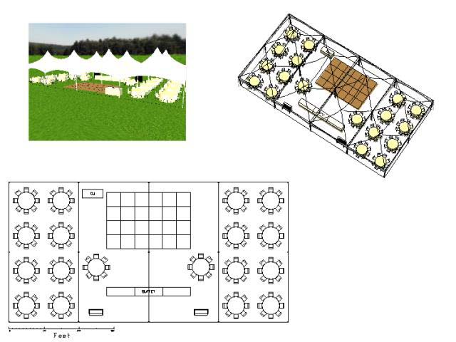 Hybrid High Peak Tent 40x80