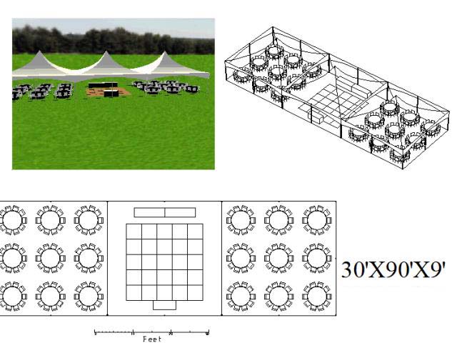 High Peak Tent 30x90