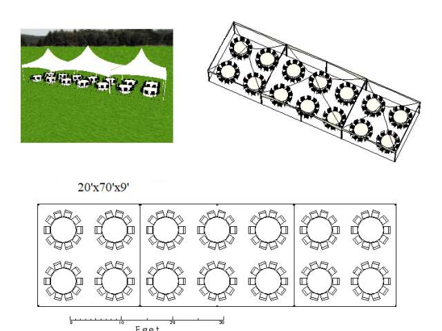 High Peak Tent 20x70