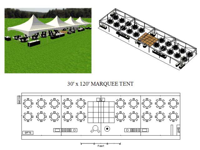 High Peak Tent 30x120