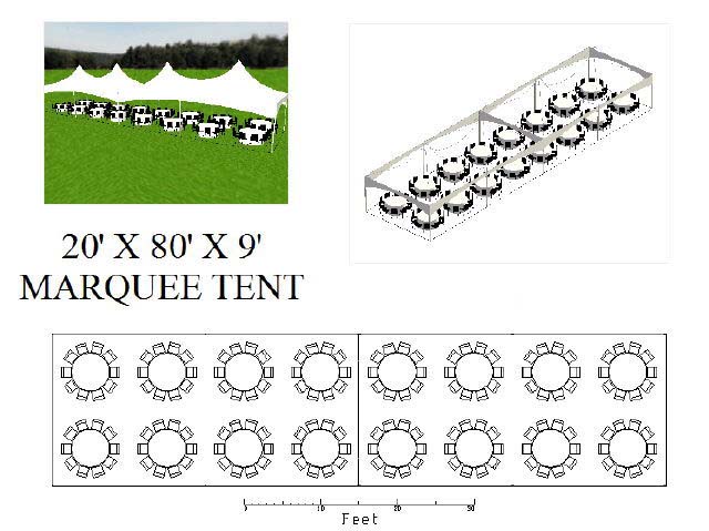 High Peak Tent 20x80