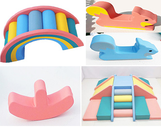 Option 5: Pyramid + Rainbow Arch. Includes both Squirrel Climbers and Moon Rocker,