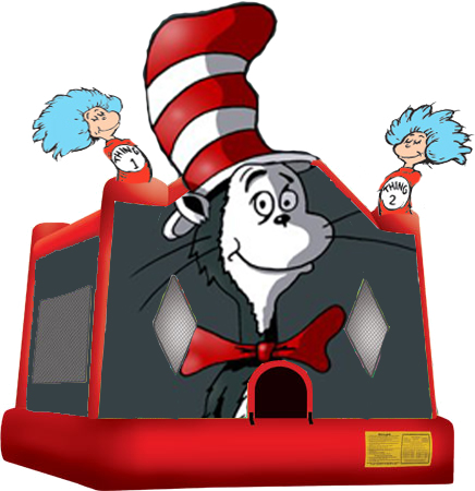 Cat in the Hat Bouncy Castle