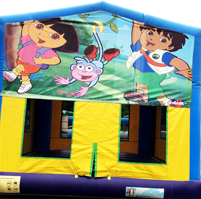 Dora And Diego Blue Themed Bounce #5