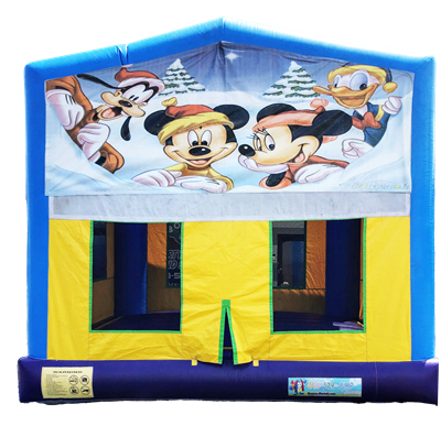 Snow Mickey Blue Themed Bounce #5